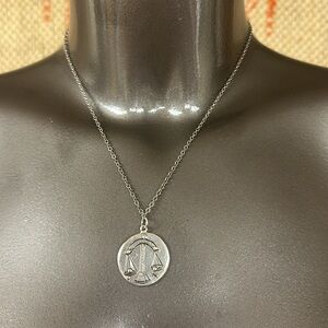 Jes MaHarry handmade unisex Libra Zodiak necklace. New in box.